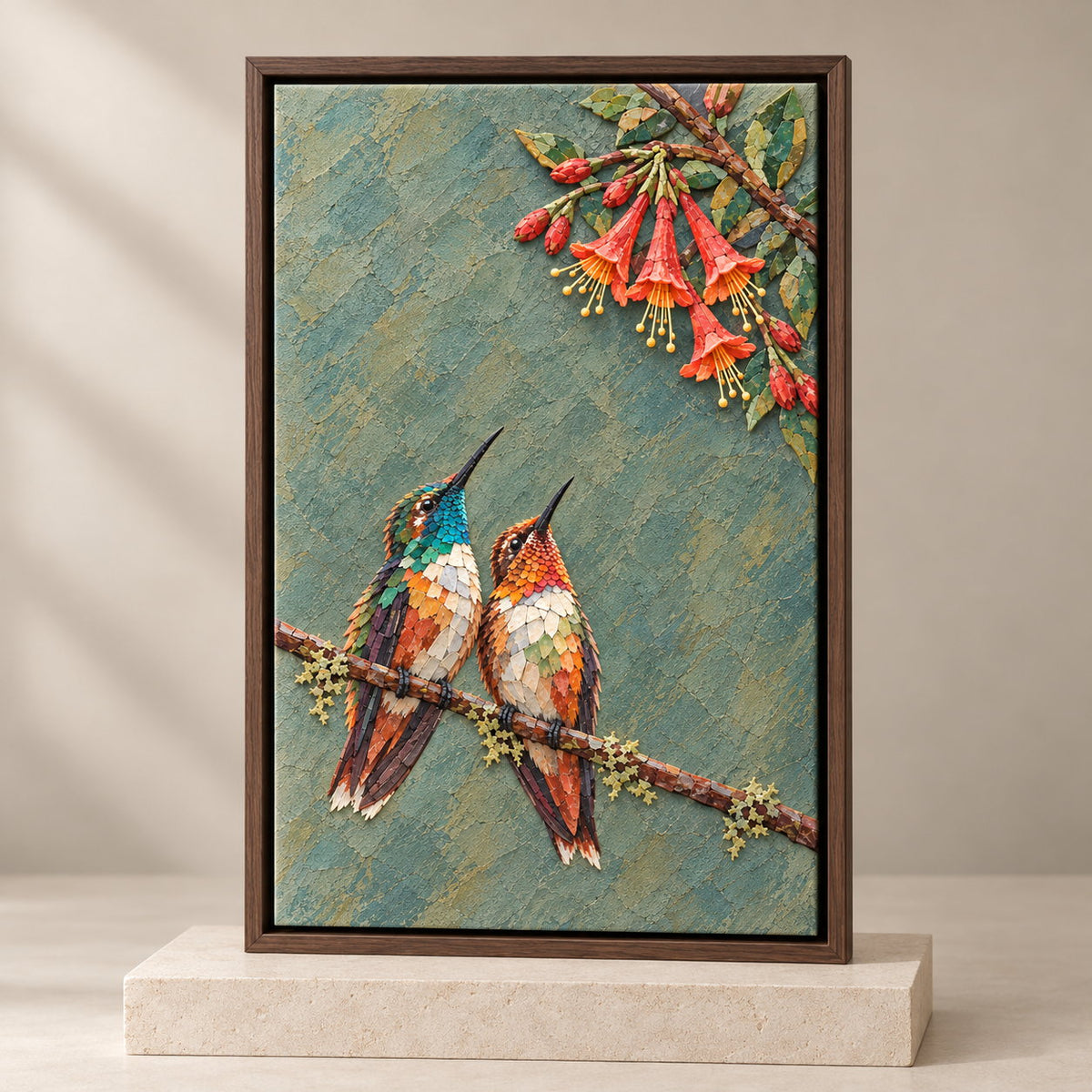 Personalized Rest Your Wings Hummingbird Couple Canvas Wall Art