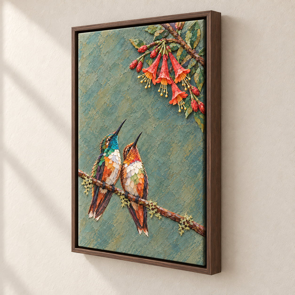Personalized Rest Your Wings Hummingbird Couple Canvas Wall Art
