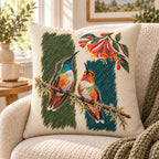 Personalized Rest Your Wings Hummingbird Couple Woven Throw Pillow