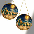 Sea turtle family beach suncatcher - view 3