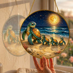 Sea turtle family beach suncatcher - view 7