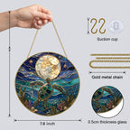 Sea turtle moon suncatcher view 3