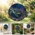 Sea turtle ocean suncatcher view 11