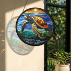 Sea turtle sunset suncatcher - view 9