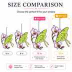 Luna Moth & Purple Orchid Holographic Acrylic Suncatcher