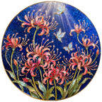 Spider lily butterfly suncatcher full design