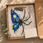 Starry Night Butterfly Spider Holographic Acrylic Suncatcher