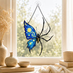 Starry Night Butterfly Spider Holographic Acrylic Suncatcher