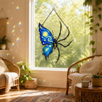 Starry Night Butterfly Spider Holographic Acrylic Suncatcher