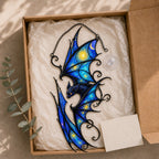 Starry Night Dragon Holographic Acrylic Suncatcher