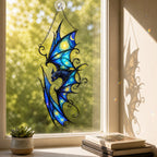 Starry Night Dragon Holographic Acrylic Suncatcher