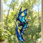 Starry Night Dragon Holographic Acrylic Suncatcher