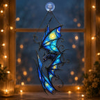 Starry Night Dragon Holographic Acrylic Suncatcher