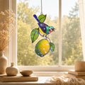 Sunbird & Lemon Branch Holographic Acrylic Suncatcher