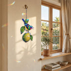 Sunbird & Lemon Branch Holographic Acrylic Suncatcher