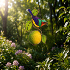 Sunbird & Lemon Branch Holographic Acrylic Suncatcher
