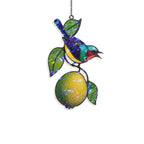 Sunbird & Lemon Branch Holographic Acrylic Suncatcher