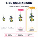 Sunbird & Lemon Branch Holographic Acrylic Suncatcher