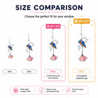 Kingfisher & Pink Lotus Holographic Acrylic Suncatcher
