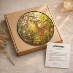 Fawn & Blossom Path Stained Glass Suncatcher