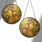 Fawn & Blossom Path Stained Glass Suncatcher