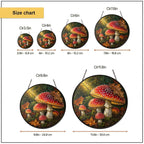 Fly Agaric Mushroom Cluster Stained Glass Suncatcher