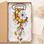 Ghost Blossom Crescent Moon Holographic Acrylic Suncatcher