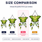 Luna Moth Moon & Mushroom Holographic Acrylic Suncatcher
