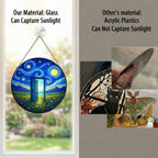 Real glass versus acrylic suncatcher comparison