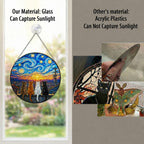 Real glass versus acrylic suncatcher comparison