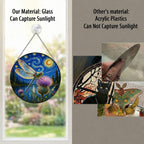Real glass versus acrylic suncatcher comparison