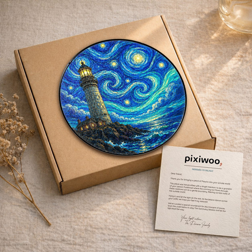 Suncatcher with Pixiwoo gift box and thank you card