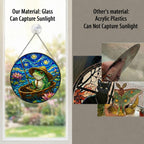 Real glass versus acrylic suncatcher comparison