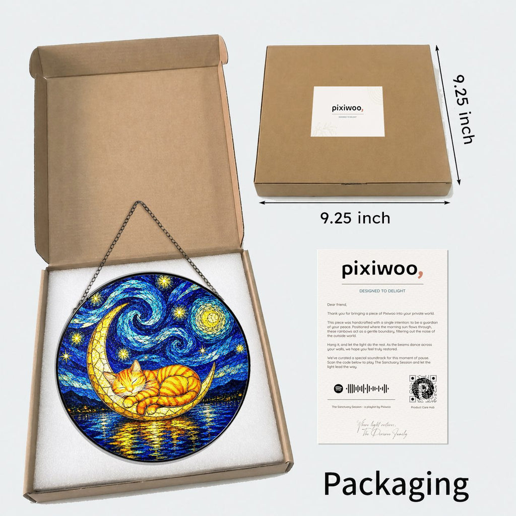 Pixiwoo gift box packaging for the stained glass suncatcher