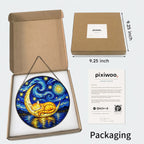 Pixiwoo gift box packaging for the stained glass suncatcher