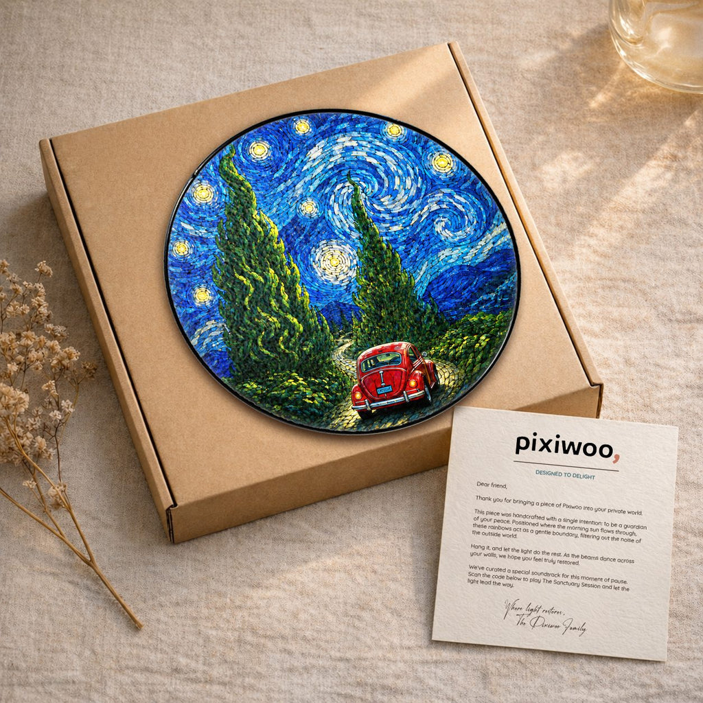 Suncatcher with Pixiwoo gift box and thank you card