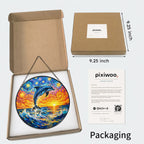 Pixiwoo gift box packaging for the stained glass suncatcher