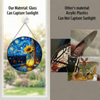 Real glass versus acrylic suncatcher comparison