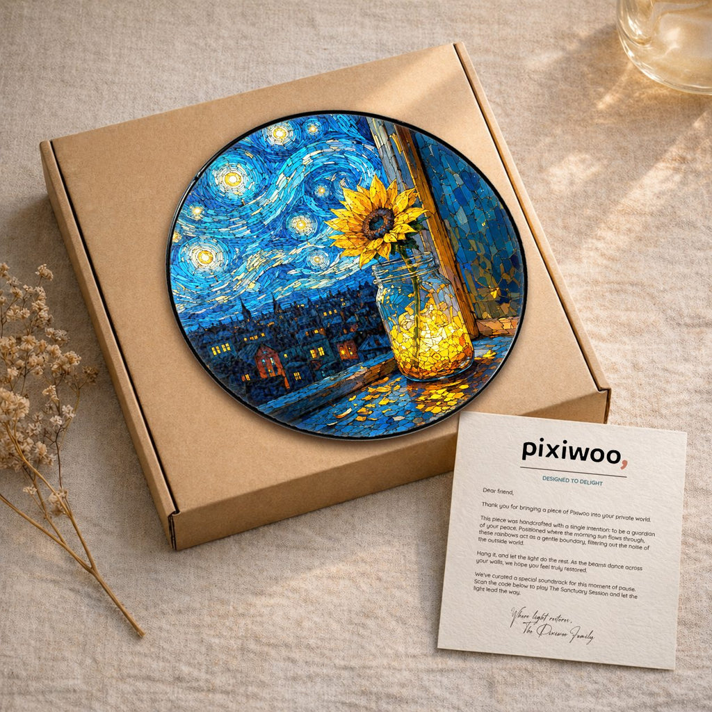 Suncatcher with Pixiwoo gift box and thank you card