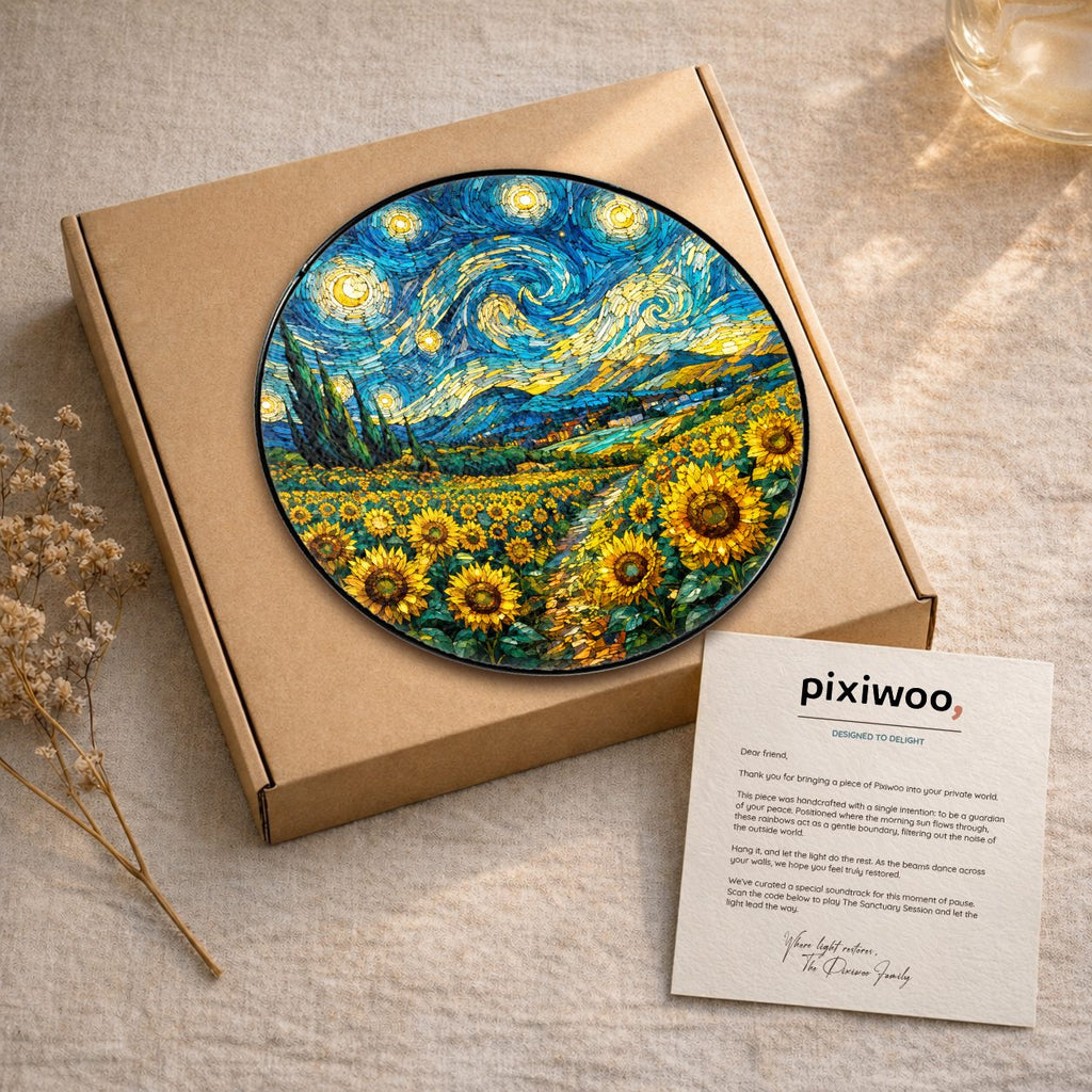 Suncatcher with Pixiwoo gift box and thank you card