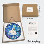 Pixiwoo gift box packaging for the stained glass suncatcher