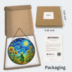 Pixiwoo gift box packaging for the stained glass suncatcher