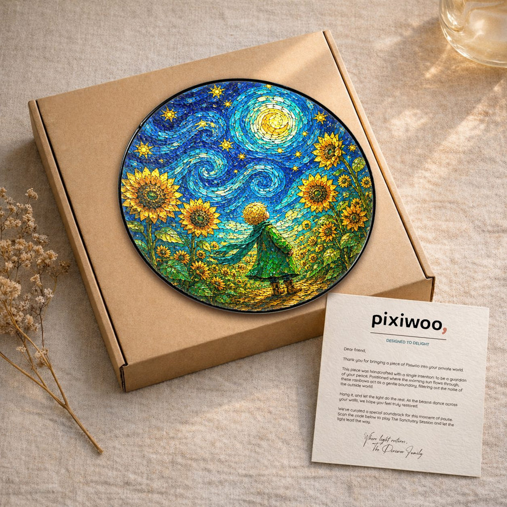 Suncatcher with Pixiwoo gift box and thank you card