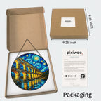 Pixiwoo gift box packaging for the stained glass suncatcher