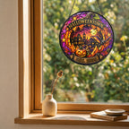 Halloweentown Est. 1998 Stained Glass Suncatcher