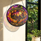 Halloweentown Est. 1998 Stained Glass Suncatcher