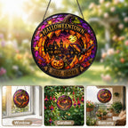 Halloweentown Est. 1998 Stained Glass Suncatcher