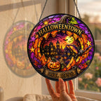Halloweentown Est. 1998 Stained Glass Suncatcher