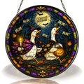 Personalized Halloween Geese MOM! Stained Glass Suncatcher