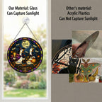 Personalized Halloween Geese MOM! Stained Glass Suncatcher